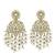 Gold plated chandbali earrings