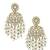 Gold plated chandbali earrings