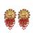 Gold plated elephant design south indian earrings