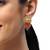 Gold plated elephant design south indian earrings