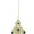Gold plated cubic zircon studded green earrings with maangtikka set