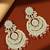 Gold plated rajwadi chandbali earrings