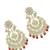Gold plated rajwadi chandbali earrings