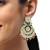 Gold plated rajwadi chandbali earrings