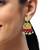 Gold plated peacock design jhumka earrings