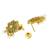 Gold plated stone studded drop earrings