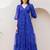 Blue heavy digital printed faux georgette anarkali fully flared gwon style