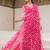 Pink heavy digital printed faux georgette anarkali fully flared gwon style