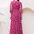 Megenta heavy digital printed faux georgette anarkali fully flared gwon style