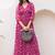 Megenta heavy digital printed faux georgette anarkali fully flared gwon style
