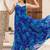 Sky blue heavy digital printed faux georgette anarkali fully flared gwon style