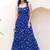 Navy blue heavy digital printed faux georgette anarkali fully flared gwon style