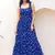 Navy blue heavy digital printed faux georgette anarkali fully flared gwon style