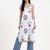 white floral block print cotton straight kurta