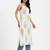 white floral print cotton straight kurta