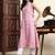cotton pink sleeveless kurta
