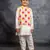 Boys kurta pant with multicolour digital printed jacket