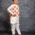 Boys kurta pant with multicolour digital printed jacket