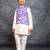 Boys kurta pant with digital printed purple jacket