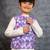 Boys kurta pant with digital printed purple jacket