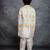 Boys kurta pant with digital printed sky blue jacket