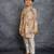 Boys soft cotton digital printed yellow kurta with banglori silk pant