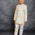 Boys cotton linen digital printed multicolor kurta with pant