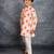 Boys cotton linen digital printed multicolored kurta with pant