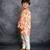 Boys multicolored cotton linen digital printed kurta with pant