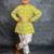 Boys green embroidered kurta and pant