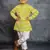 Boys green embroidered kurta and pant