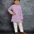 Boys purple embroidered kurta and pant