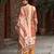 Multicolor silk crepe geometric printed straight kurta with comfort fitting pant & printed dupatta