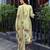Green silk crepe floral printed straight kurta with comfort fitting pant & printed dupatta