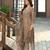 Brown pure ho organza floral printed straight kurta with comfort fitting pant & printed dupatta