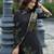 Black pure ho organza floral printed straight kurta with comfort fitting pant & printed dupatta