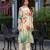 Off-white pure ho organza floral printed straight kurta with comfort fitting pant & printed dupatta