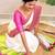 White-green-pink-cotton-saree-without blouse piece