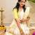 White-golden-bengal-cotton-saree-without blouse piece