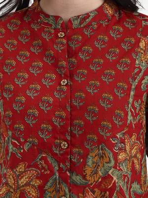 red cotton shirt style top 4