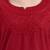 maroon cotton straight peplum top