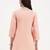 peach cotton straight peplum top
