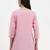 pink cotton straight peplum top