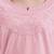 pink cotton straight peplum top