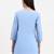 sky blue cotton straight peplum top