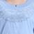 sky blue cotton straight peplum top