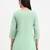 sea green cotton straight peplum top
