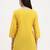 yellow cotton straight peplum top