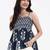 cotton navy blue strappy top