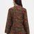 green and brown cotton straight top